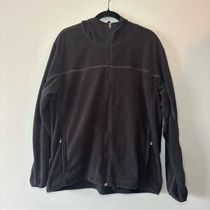 Columbia Men's Black Hooded Fleece Jacket